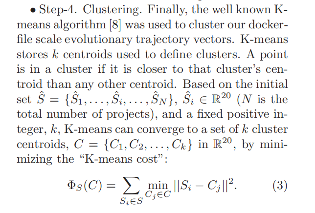 A Clustering-based Approach for Mining Dockerfile Evolutionary Trajectories